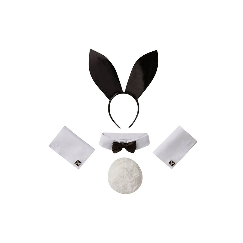 Playboy The OfficialAccessory Set Women\'s Bunny Suit Black / White | 478903KJW