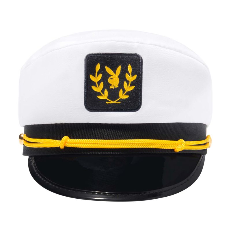 Playboy The Official Captain's Men's Hats White / Black / Yellow | 970635TEL