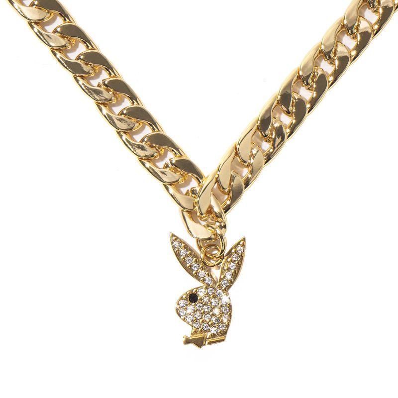 Playboy The Rabbit Head Chain By Dalmata Men's Jewelry Gold | 261384KVT