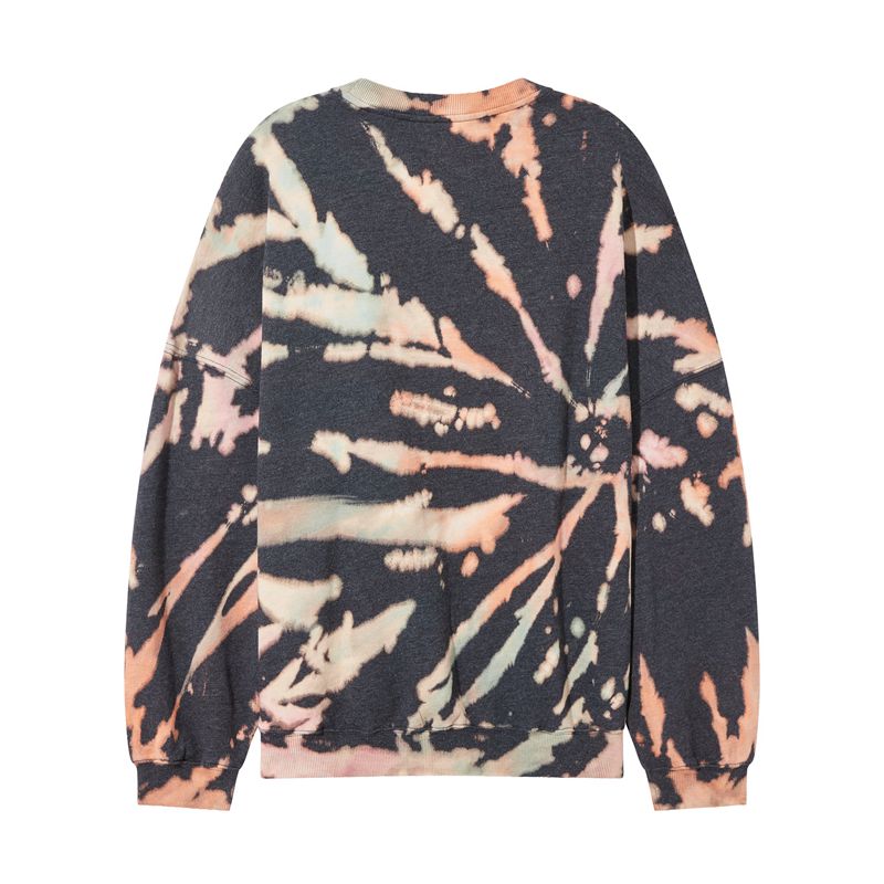 Playboy Tie-Dye Grunge Crewneck Women's Hoodie Multicolor | 920678XMY