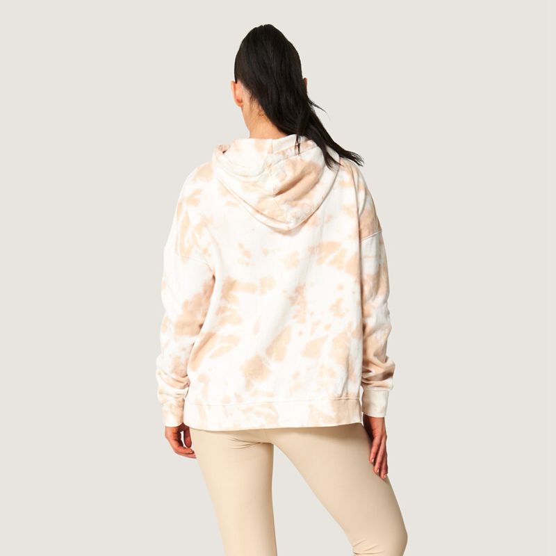 Playboy Tie Dye Oversized Women's Hoodie White / Brown | 281635DFG