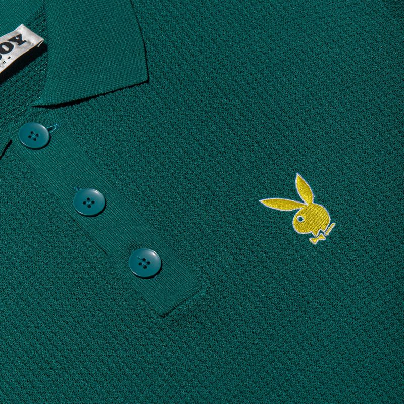 Playboy Time Off Polo Men's Shirts Turquoise | 693128WZB