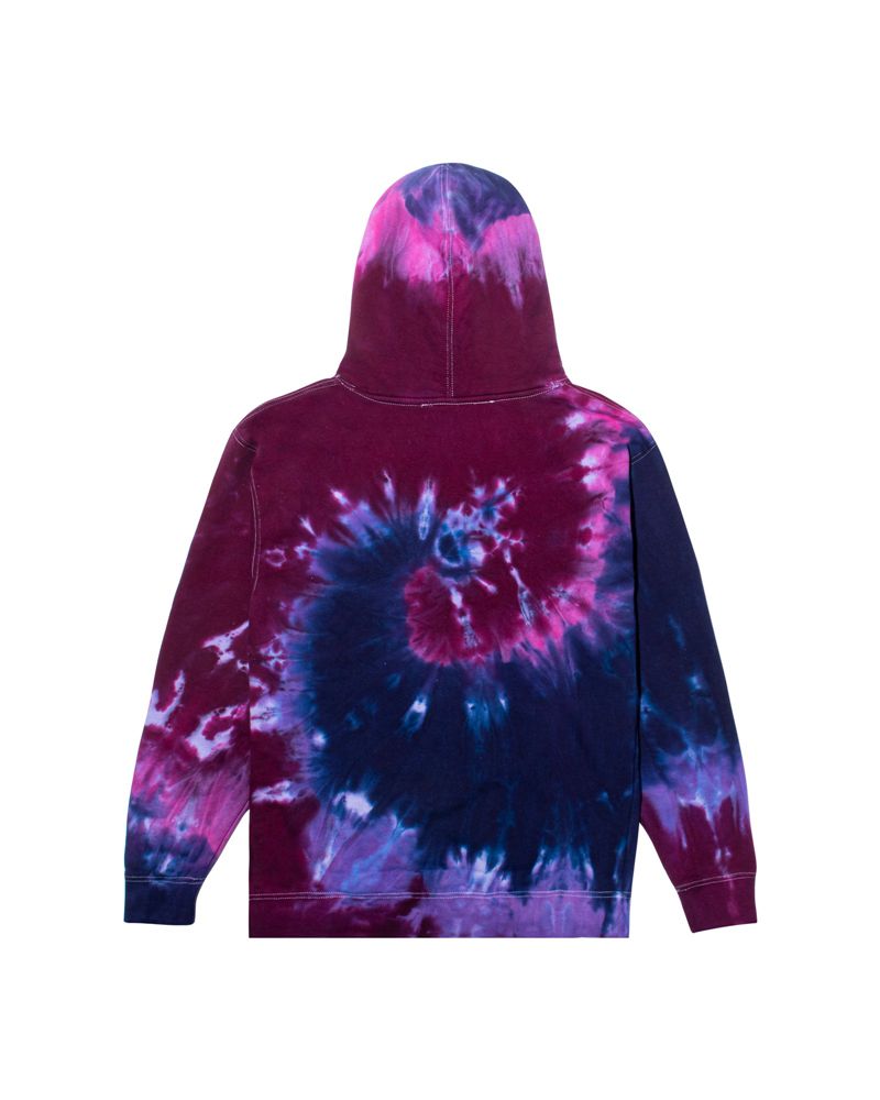 Playboy Tokyo Club Tie-Dye Women's Hoodie Red | 762918UZV