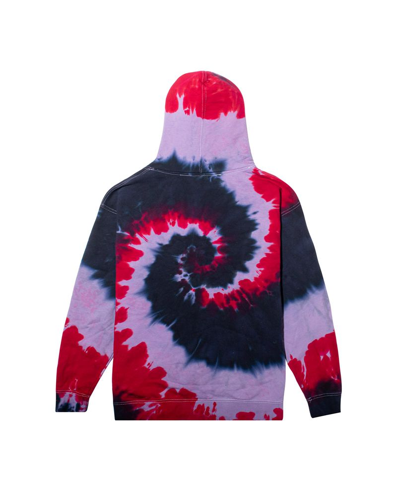 Playboy Tokyo Club Tie-Dye Women's Hoodie Red | 762918UZV