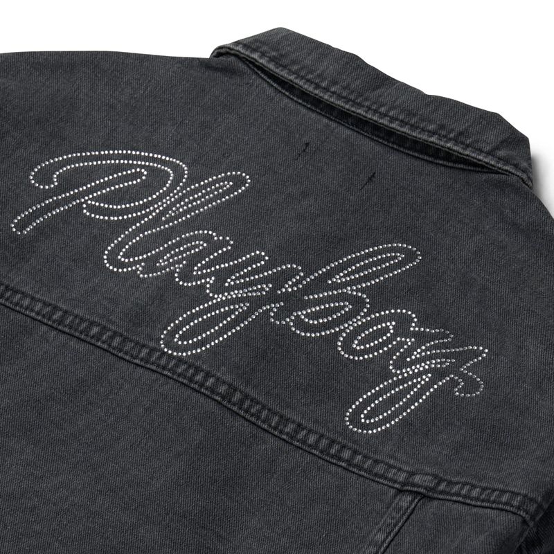 Playboy Trucker Women's Jackets Grey | 695247KNY