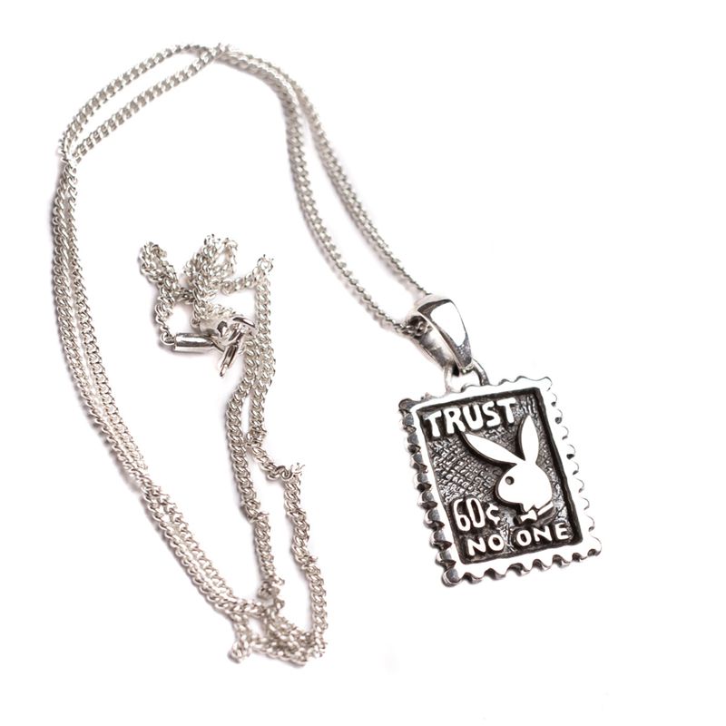 Playboy Trust No One Necklace Men's Jewelry Gold | 420395QVA