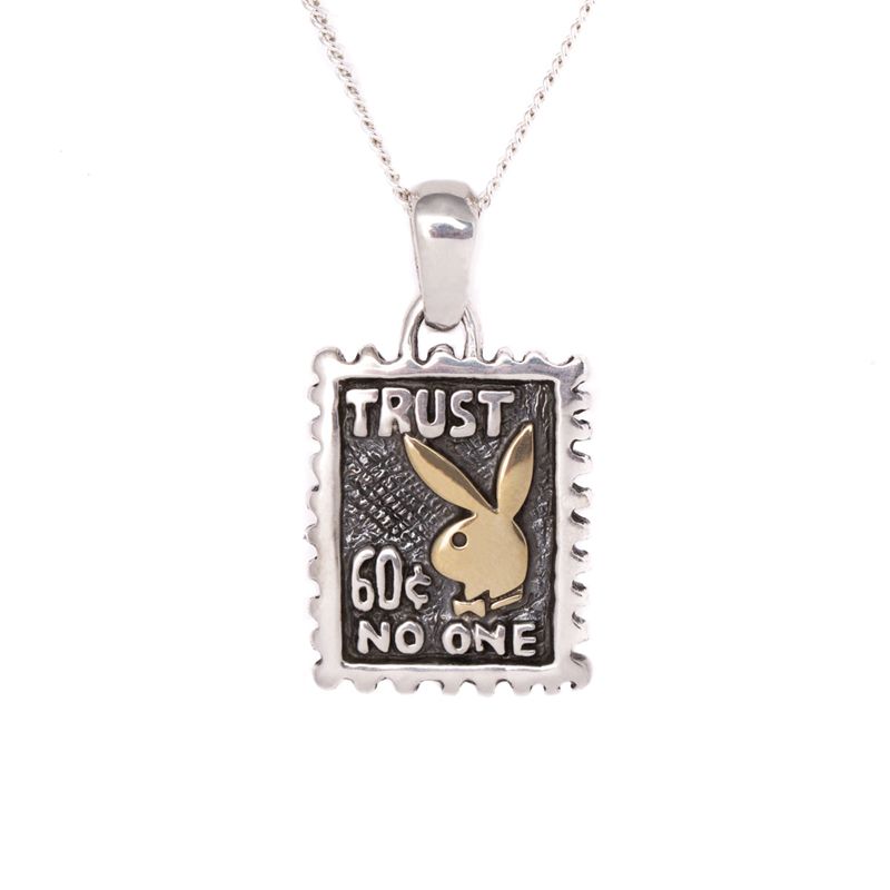 Playboy Trust No One Necklace Men's Jewelry Gold | 420395QVA