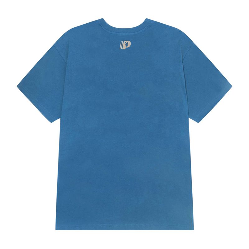 Playboy University Men's Shirts Blue | 120456APQ