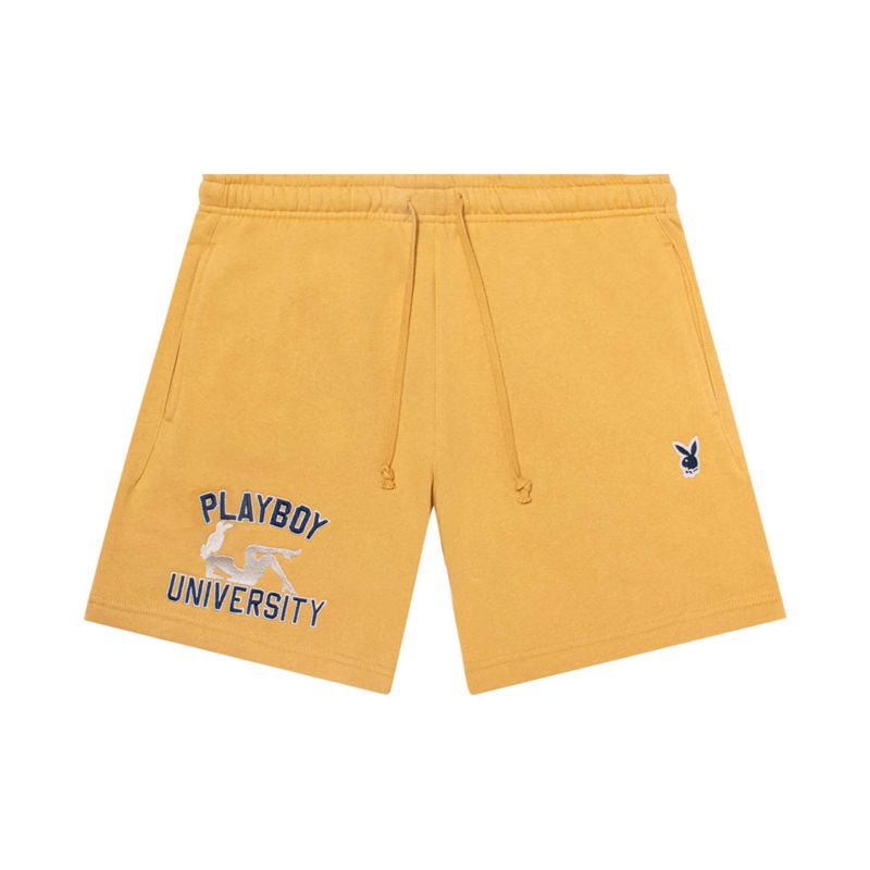 Playboy University Sweat Men's Shorts Green | 571860ORQ