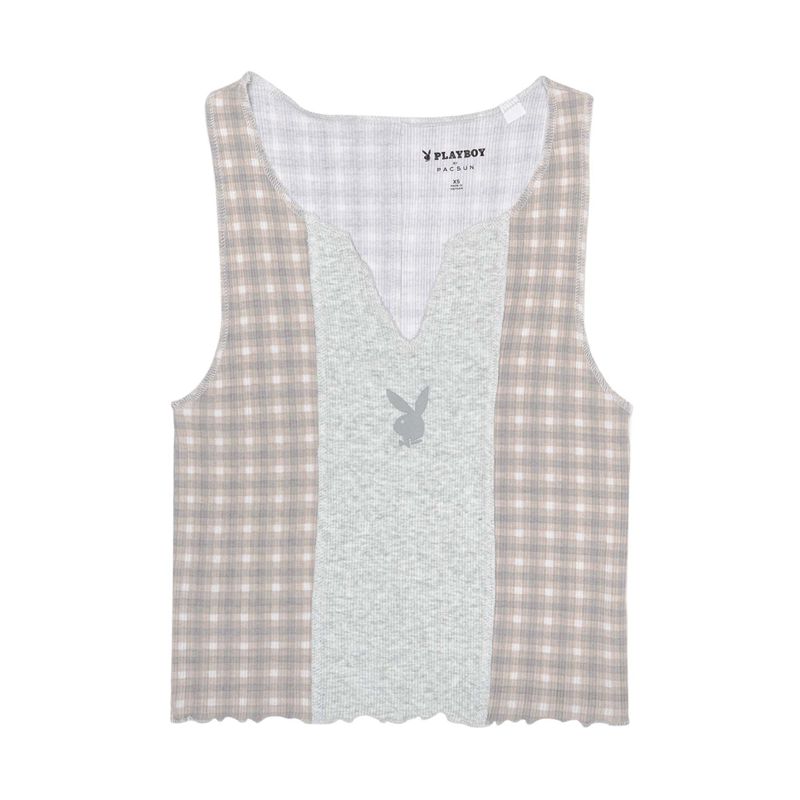 Playboy Varsity Women\'s Tank Grey | 108529GYR