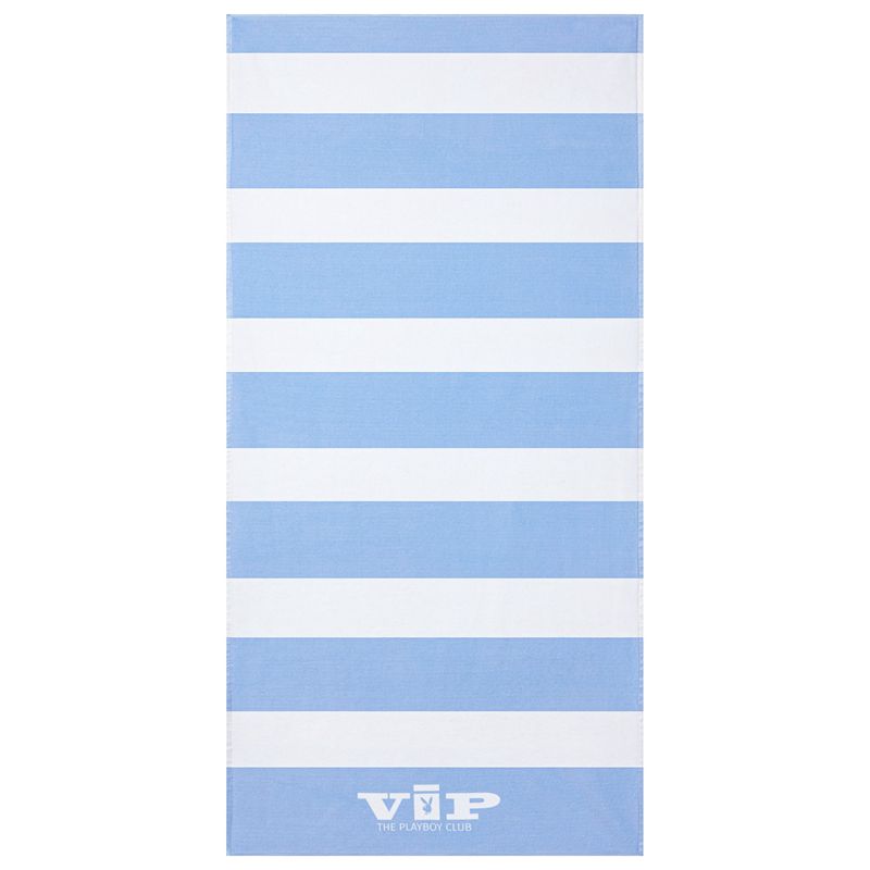 Playboy Vip Club Beach Towel Women's Swimwear Light Blue / White | 820936DKE