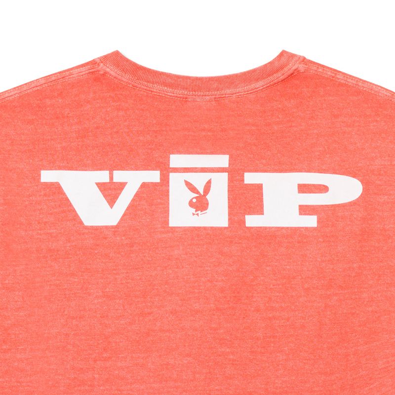 Playboy Vip Club Men's Shirts Orange | 026458MNU