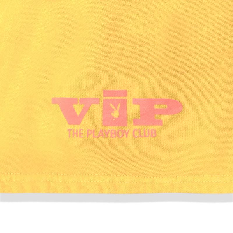 Playboy Vip Club Sweat Women's Shorts Yellow | 319867ALE