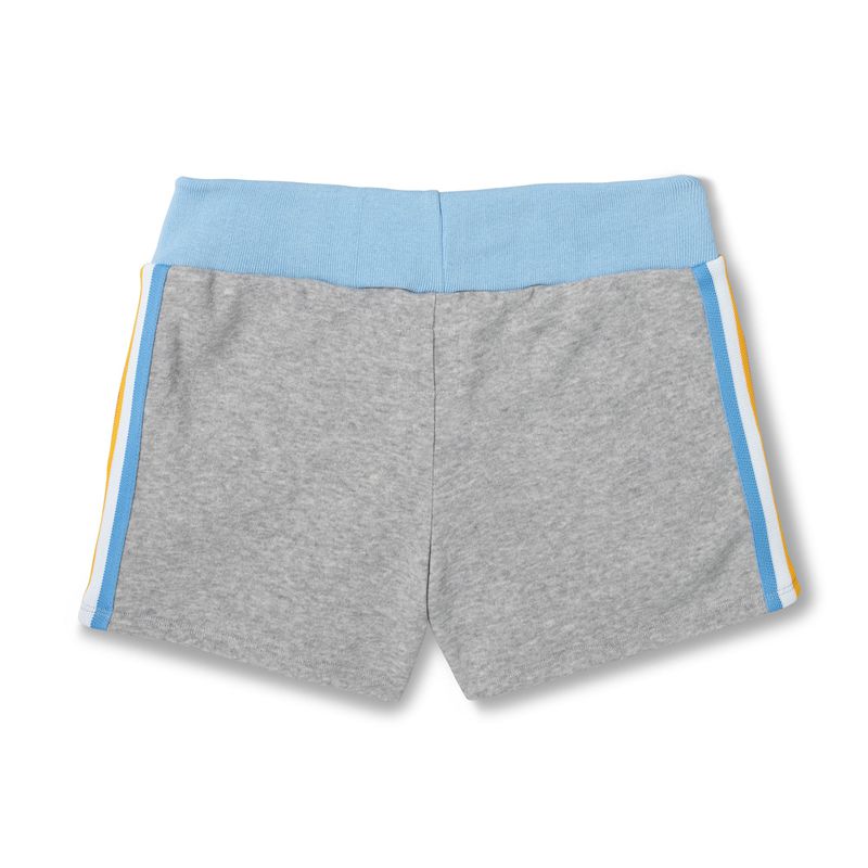 Playboy Warmups Women's Shorts Grey / Blue | 843507ECK