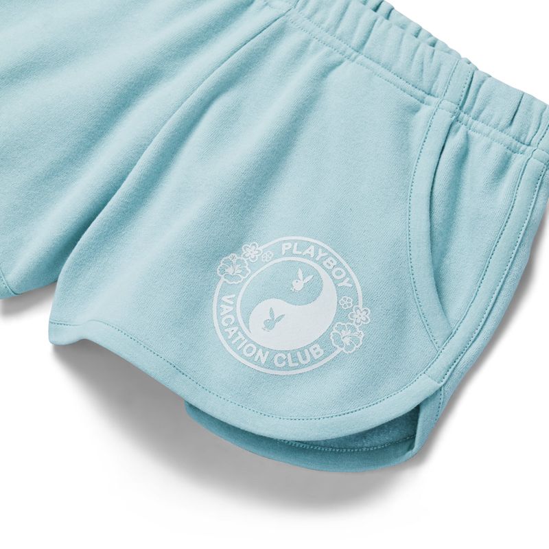 Playboy Wipeout Dolphins Women's Shorts Blue | 607243AZE