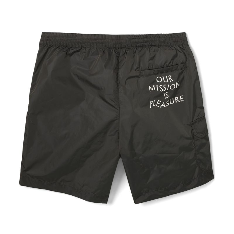 Playboy Woven Pocket Nylon Men's Shorts Black | 671053XZV