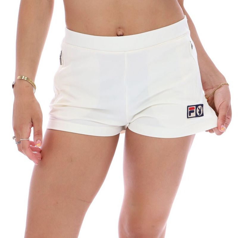 Playboy X Fila Jeana Women's Shorts White | 167354HDT