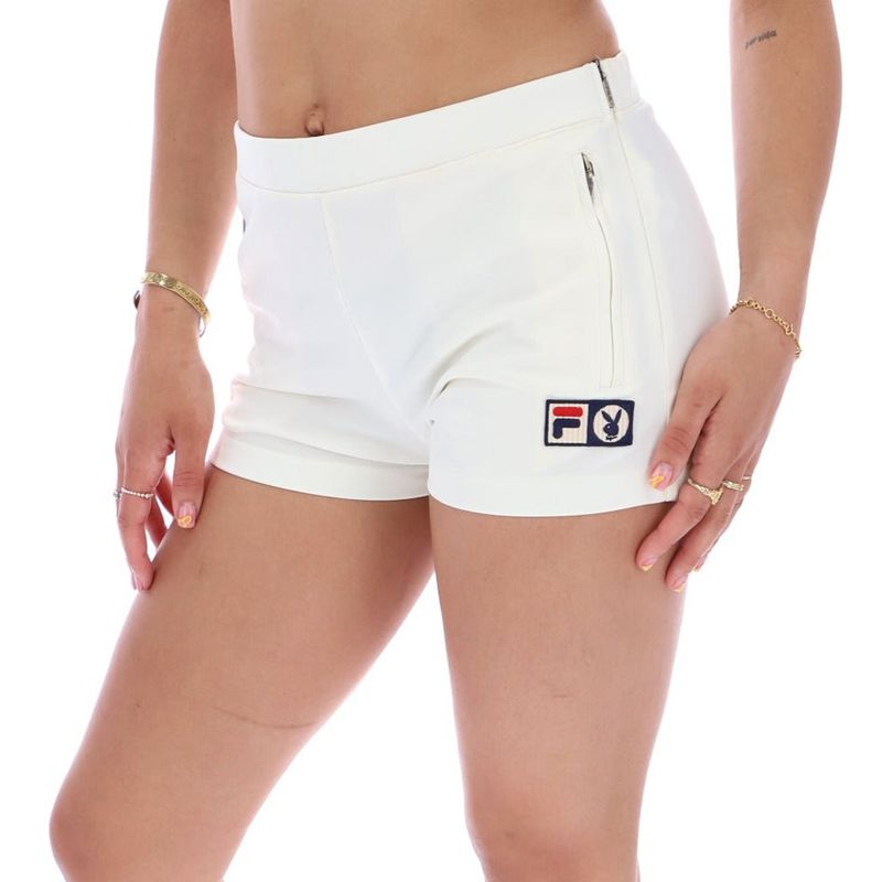 Playboy X Fila Jeana Women's Shorts White | 167354HDT