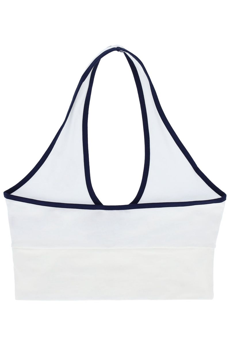 Playboy X Fila Madeline Halter Women's Tank White | 172406ZCJ