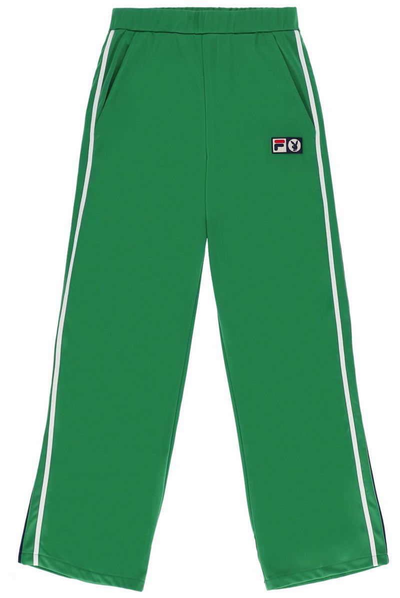 Playboy X Fila Mardi Track Women's Pants Green | 435197BJN