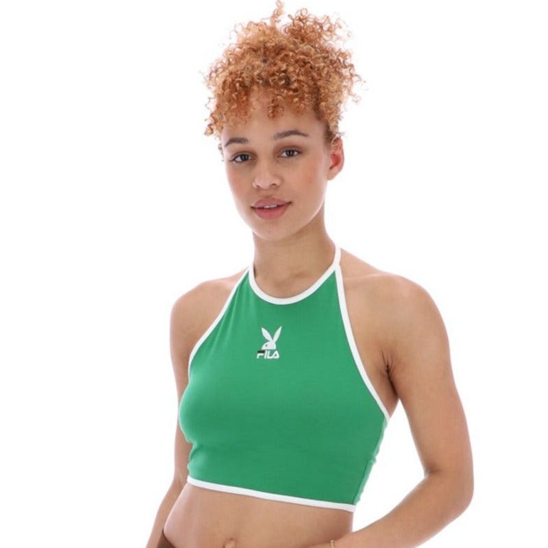 Playboy X Fila Sandra Halter Women's Tank Green | 920546IWP