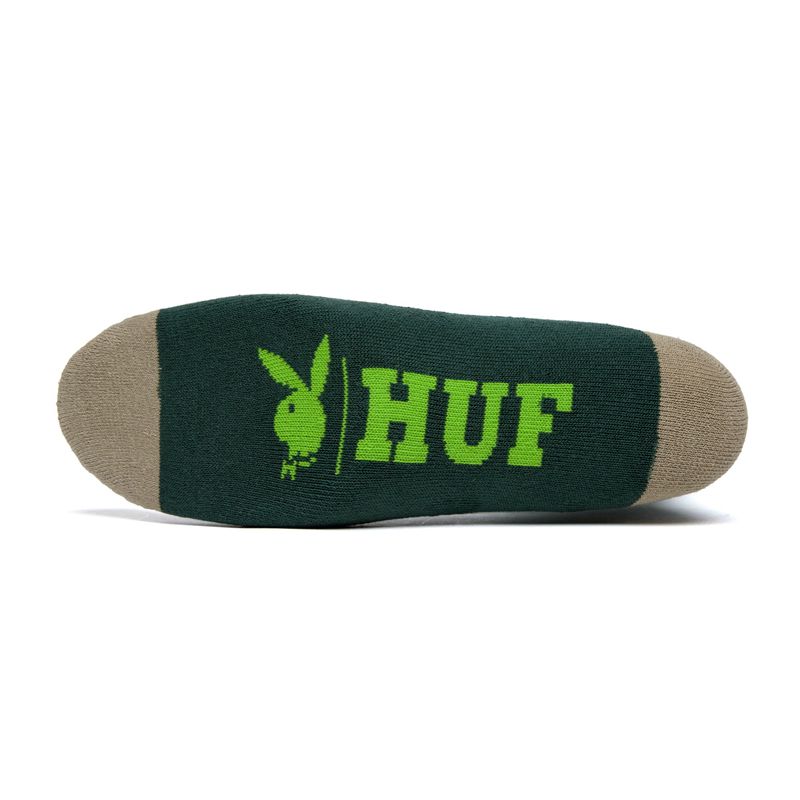 Playboy X Huf Rabbit Head Crew Men's Socks Black | 180754BQY