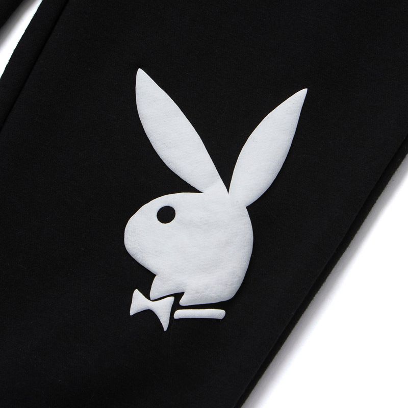 Playboy X Huf Rabbit Head Men's Sweatpants Black | 603984ECJ