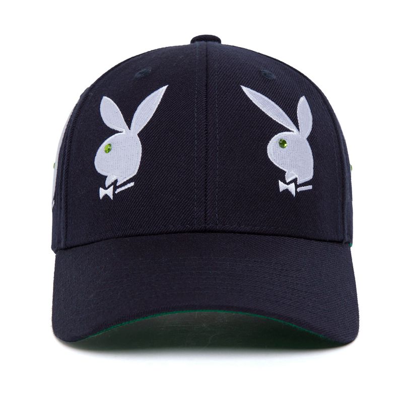 Playboy X Huf Rhinestone 6 Panel Men's Hats White | 536912JIN