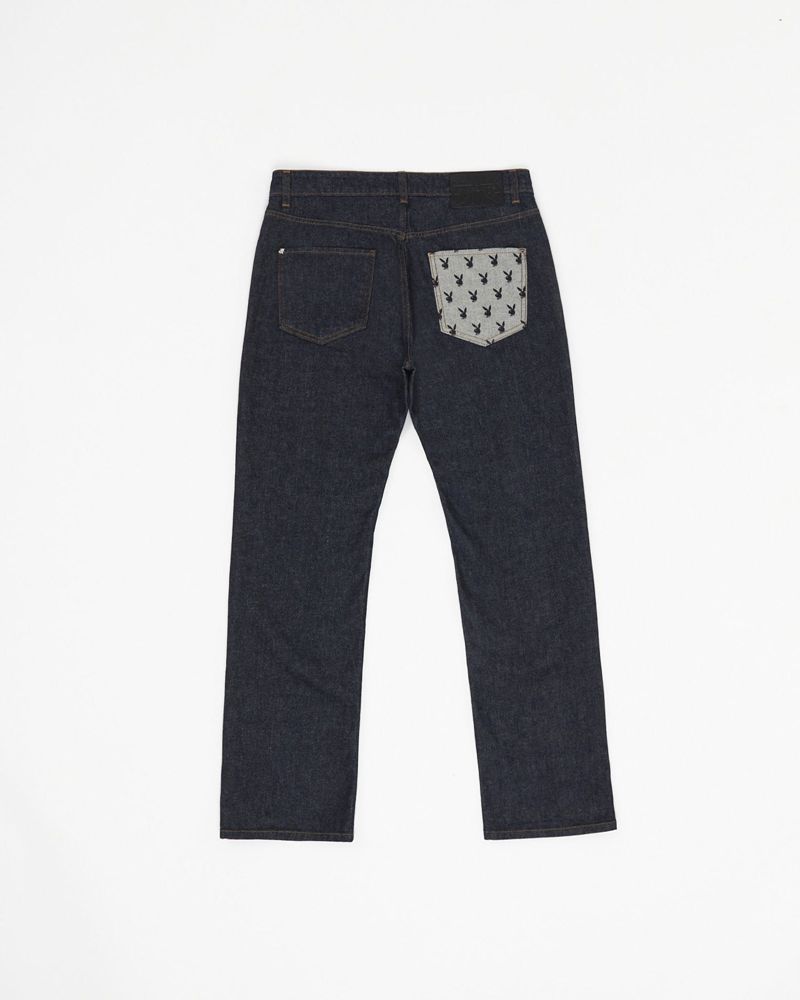 Playboy X John Richmond Dark Blue Men's Pants Dark Blue | 518249ENR