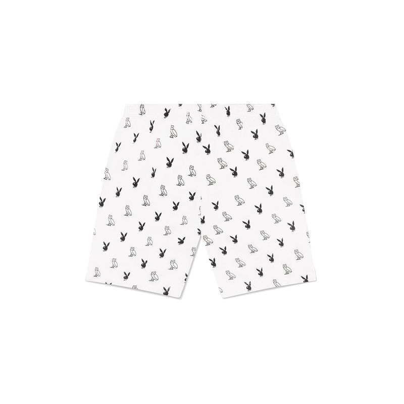 Playboy X Ovo Boxers Men's Underwear White | 795023UFC