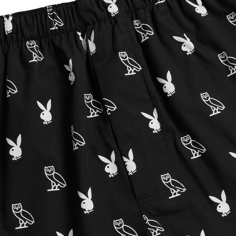 Playboy X Ovo Boxers Men's Underwear White | 795023UFC