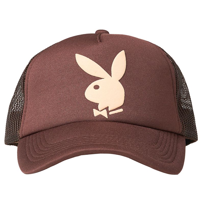 Playboy X Pleasures Bunny Trucker Men's Hats Forest | 573961NDX