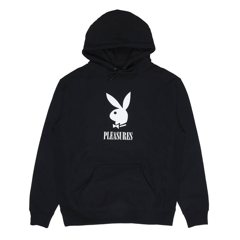 Playboy X Pleasures Play Men's Hoodie Grey | 639157HLS