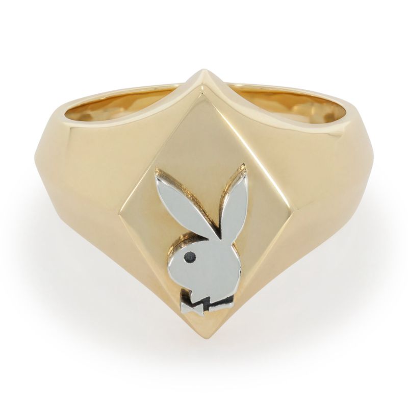 Playboy X The Great Frog Ace Of Diamonds Ring Men's Jewelry Gold | 809561GZU