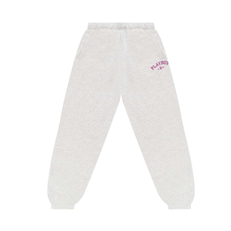 Playboy 1983 Sweats Women's Pants Grey | 651872SHA