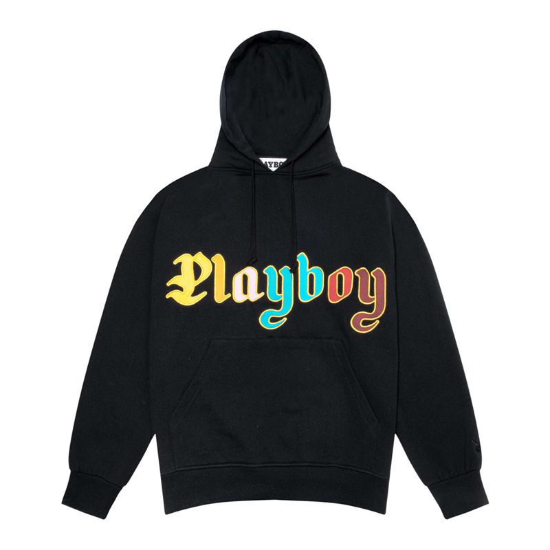 Playboy Amenities Men's Hoodie Black | 538764XME