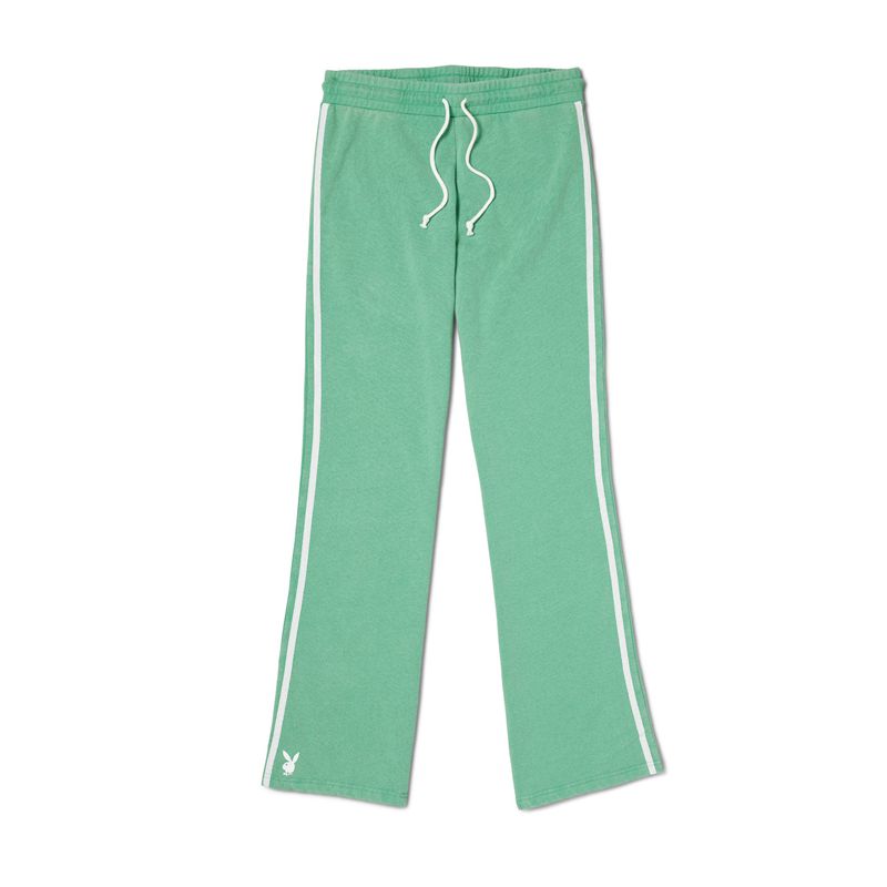 Playboy Green Campfire Flare S Women's Pants Green | 865379DZL