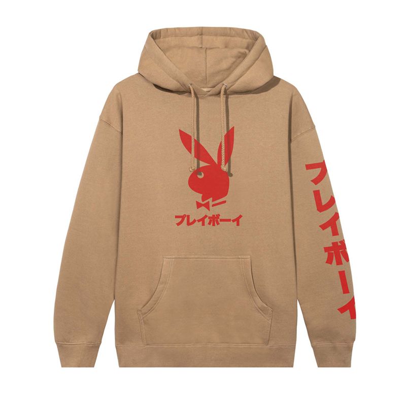 Playboy Japanese Rabbit Head Men's Hoodie Brown | 205317ZQK