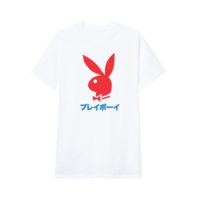 Playboy Japanese Rabbit Head Men's Shirts Black | 109458BLD