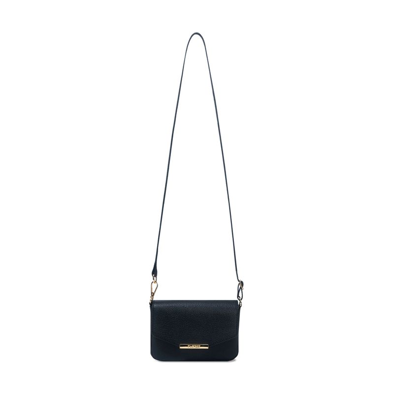 Playboy Leather Crossbody Women's Handbag Black | 786294ZYO