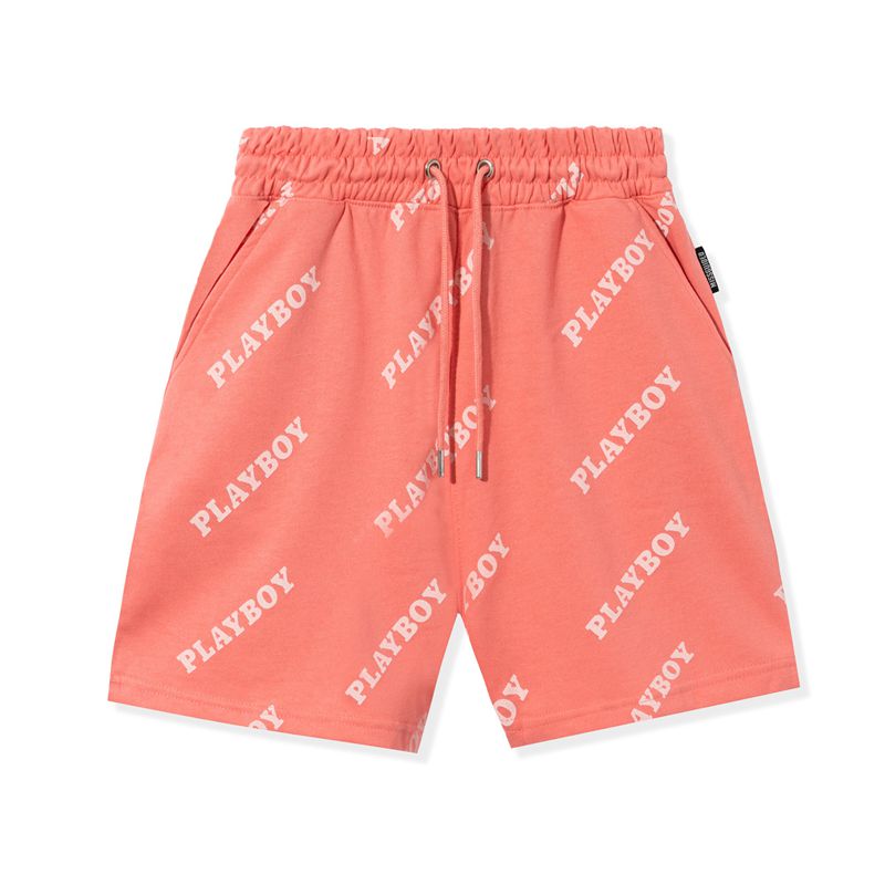 Playboy Masthead Boyfriend Women's Shorts Pink | 173256DFI