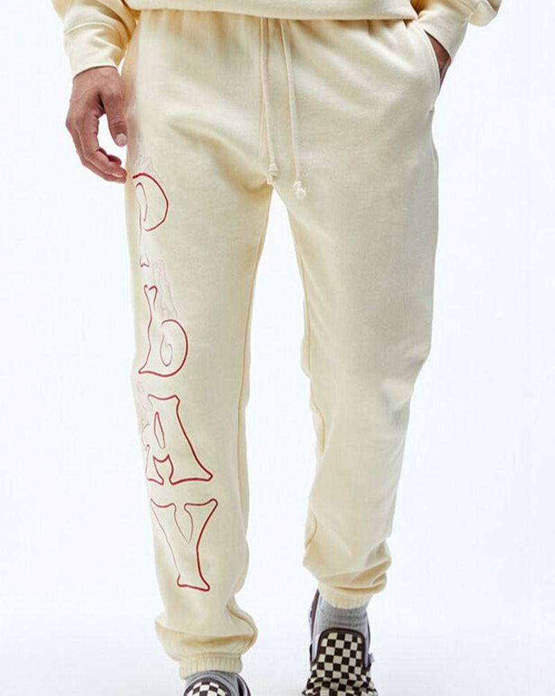 Playboy Play Men's Sweatpants White | 103427ERW