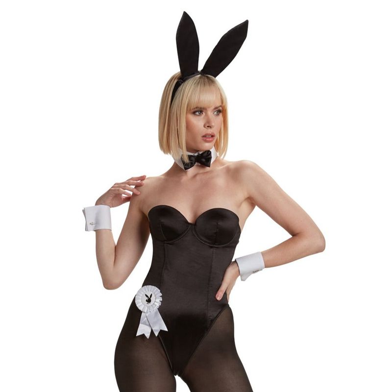 Playboy The Official Women's Bunny Suit Black | 675384ZSD