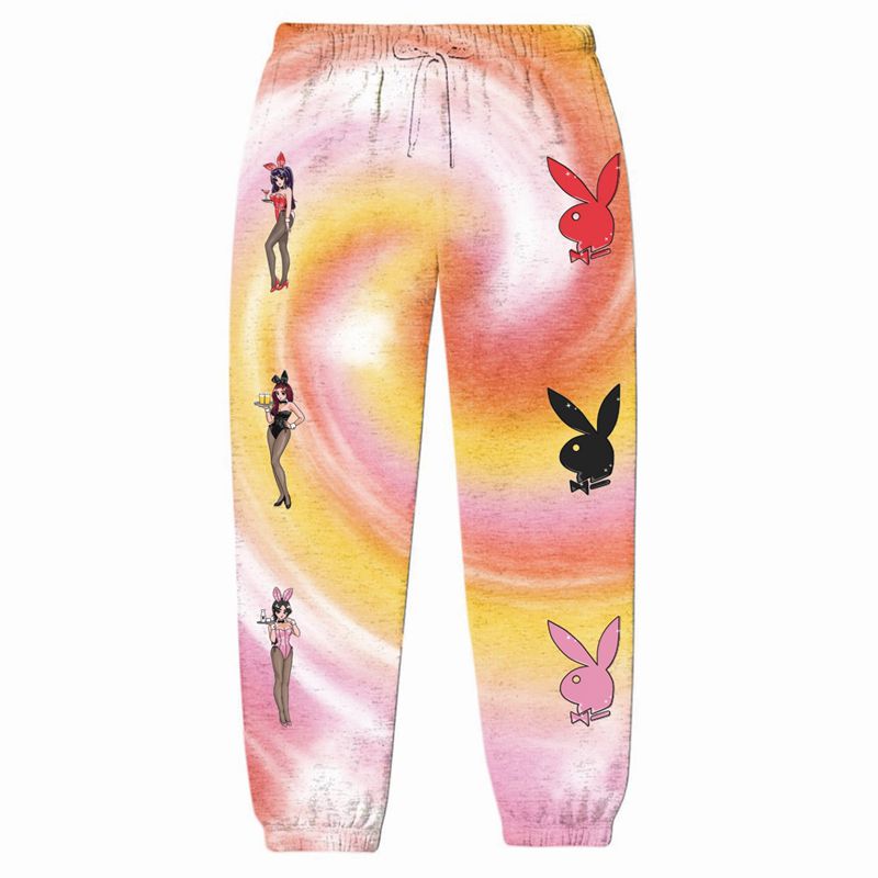 Playboy Tokyo Club Bunny Men's Sweatpants Multicolor | 802947HLK