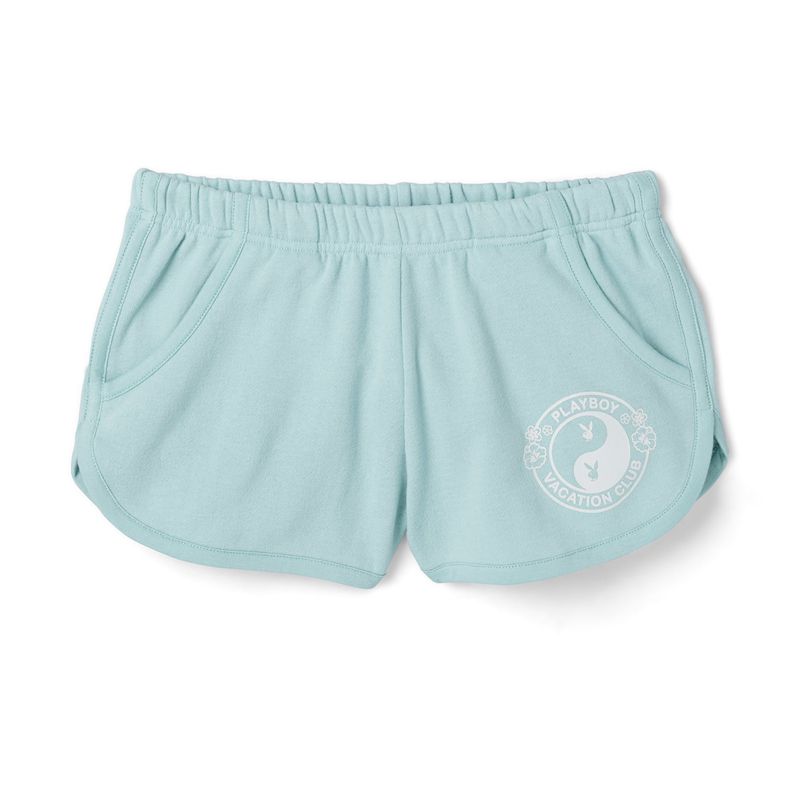 Playboy Wipeout Dolphins Women's Shorts Blue | 607243AZE